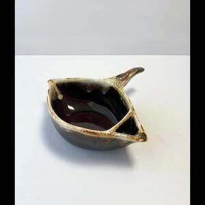 Vintage Pfaltzgraff Gourmet Brown Drip Gravy Boat Separator 307 USA | Farmhouse